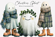Whimsical Christmas Ghost Clipart, an Illustration by Designworld (Thumbnail 1 of 4)