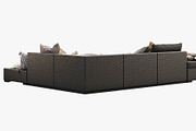 Brown Jordan 4M outdoor wicker sofa, a Furniture 3D Model by 3dmitruk (Thumbnail 18 of 27)
