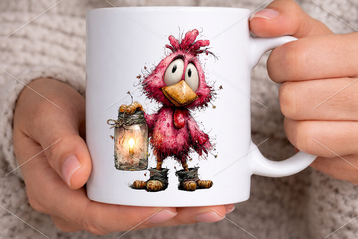 Whimsical Chicken Clipart Bundle, a Seasonal Illustration by Canvas Craft (Photo 6 of 7)