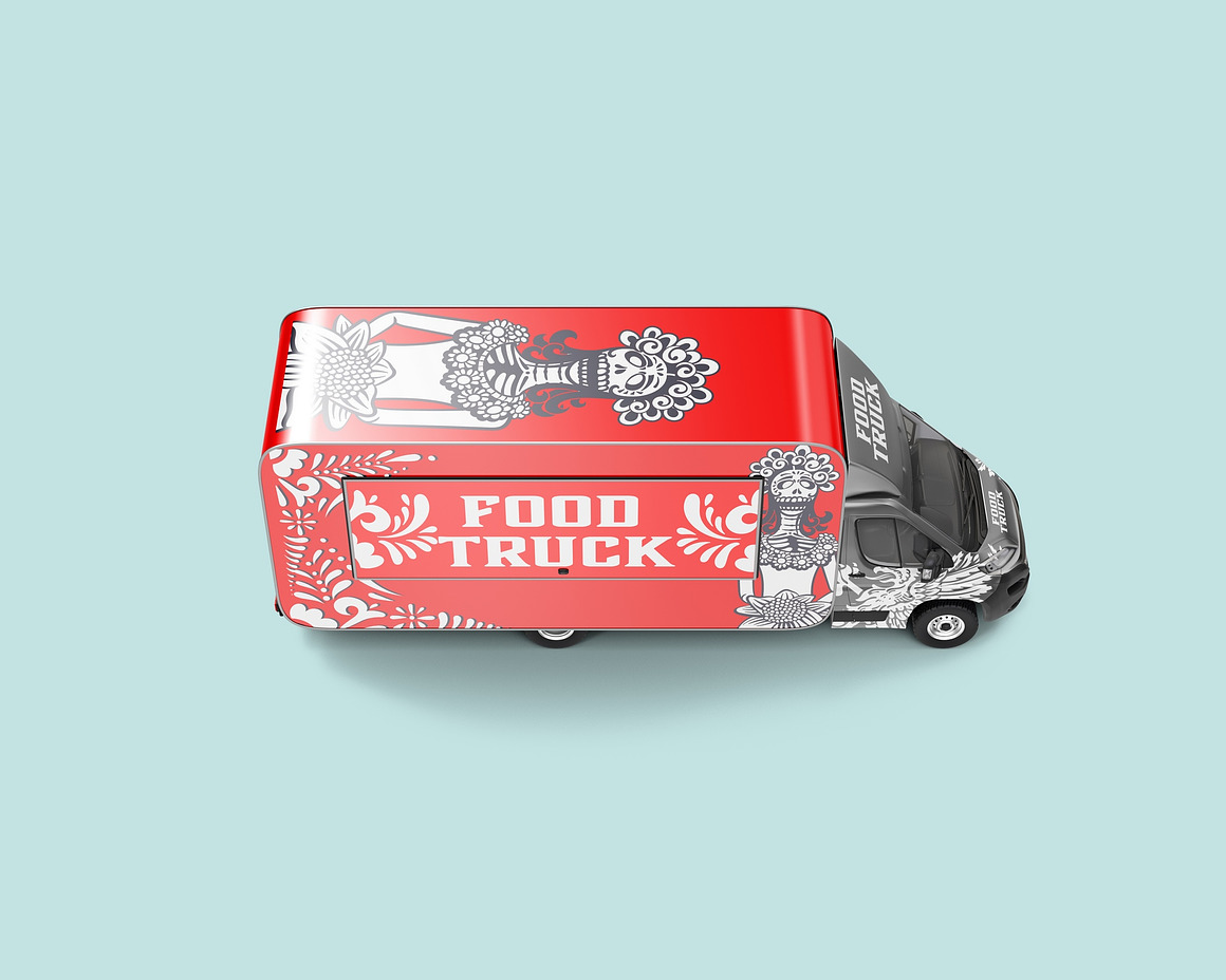 Food Truck Caravan Mockup, a Product Mockup by OneVectorStock (Photo 9 of 16)