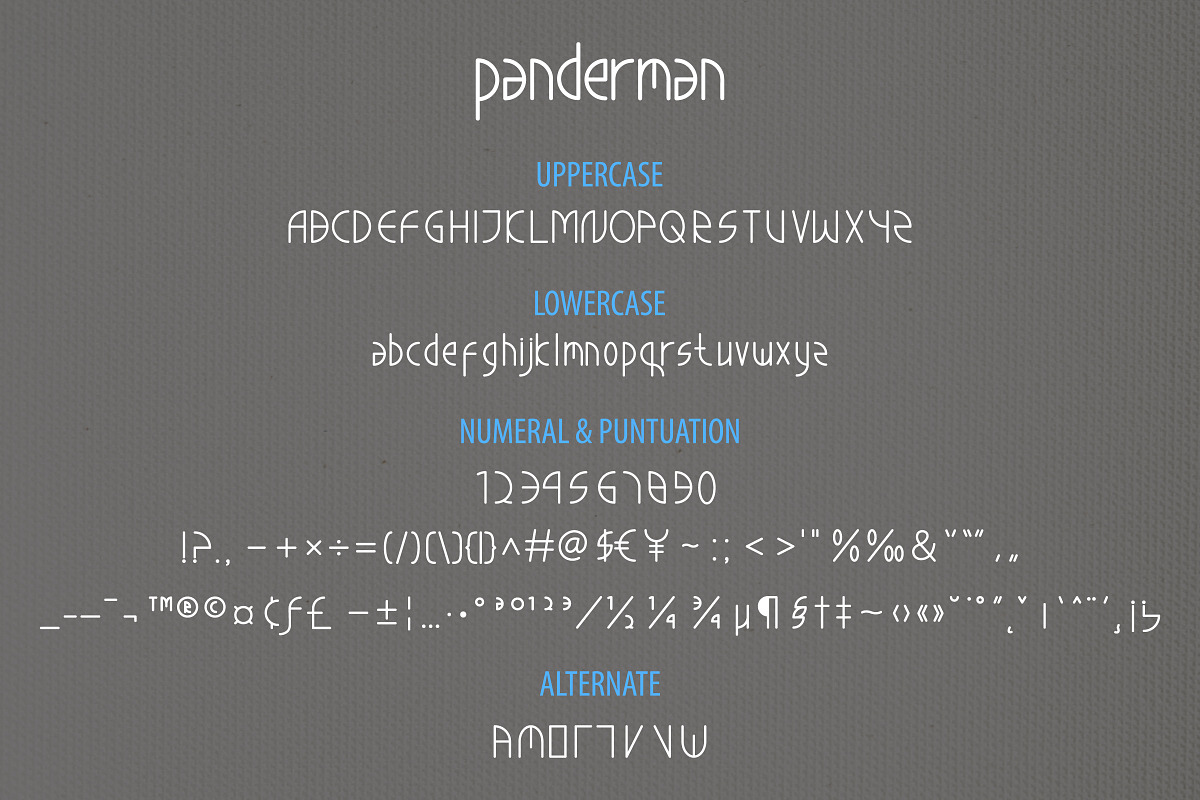 panderman - Simple Modern Font, a Sans Serif Font by Inventype Studio (Photo 5 of 8)