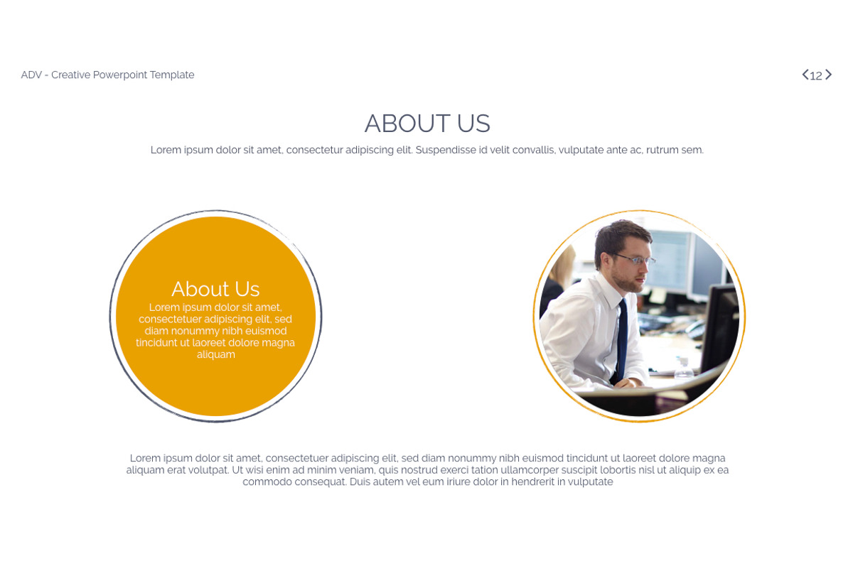ADV Powerpoint Template, a Presentation Template by OXXO (Photo 12 of 78)
