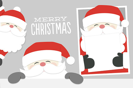 Santa Peeking