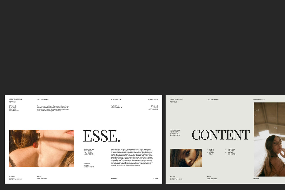 ESSE - Brand Portfolio Template, a Presentation Template by Creatorism (Photo 2 of 9)