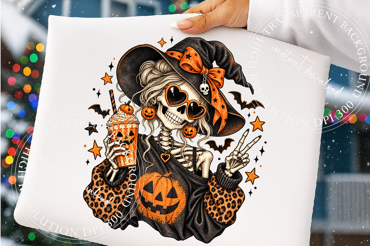 Trending Halloween Skeleton PNG, a Work Illustration by SinaCreation (Photo 4 of 6)