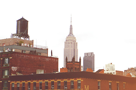 Empire state building stock photo