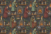 Alchemy Seamless Pattern, a Pattern Graphic by Designs by Helen Trupak (Thumbnail 6 of 8)