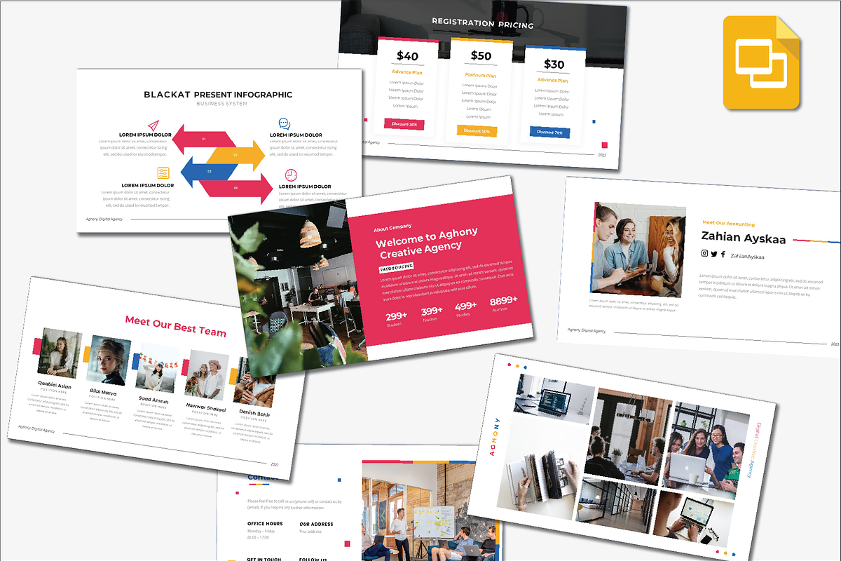 Aghony Googleslide Template, a Presentation Template by Caprio Studio (Photo 1 of 7)