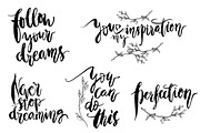 Set of calligraphy inscriptions., an Illustration by Penndpaper (Thumbnail 3 of 5)
