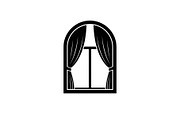Window Curtain Silhouette Bundle, an Illustration by Creativeshirt (Thumbnail 22 of 51)