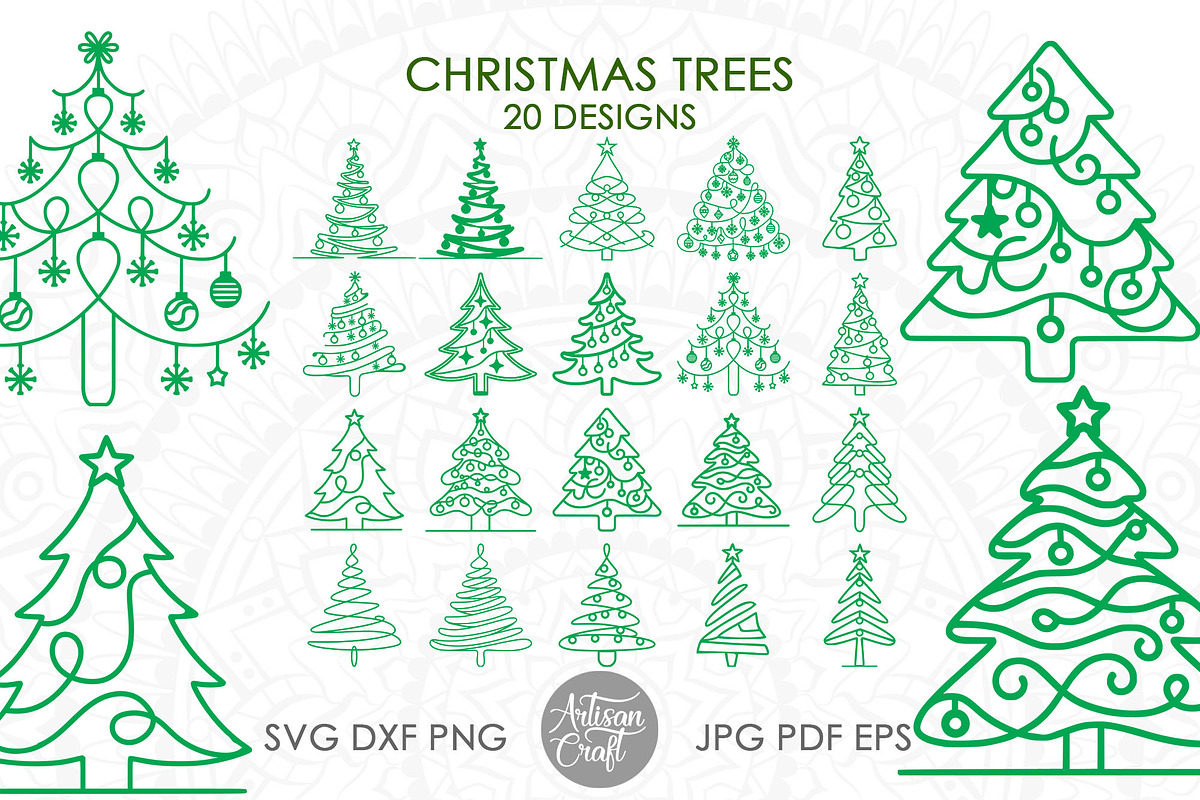 Christmas tree SVG, Holiday Clipart, an Object Graphic by Artisan Craft (Photo 1 of 5)