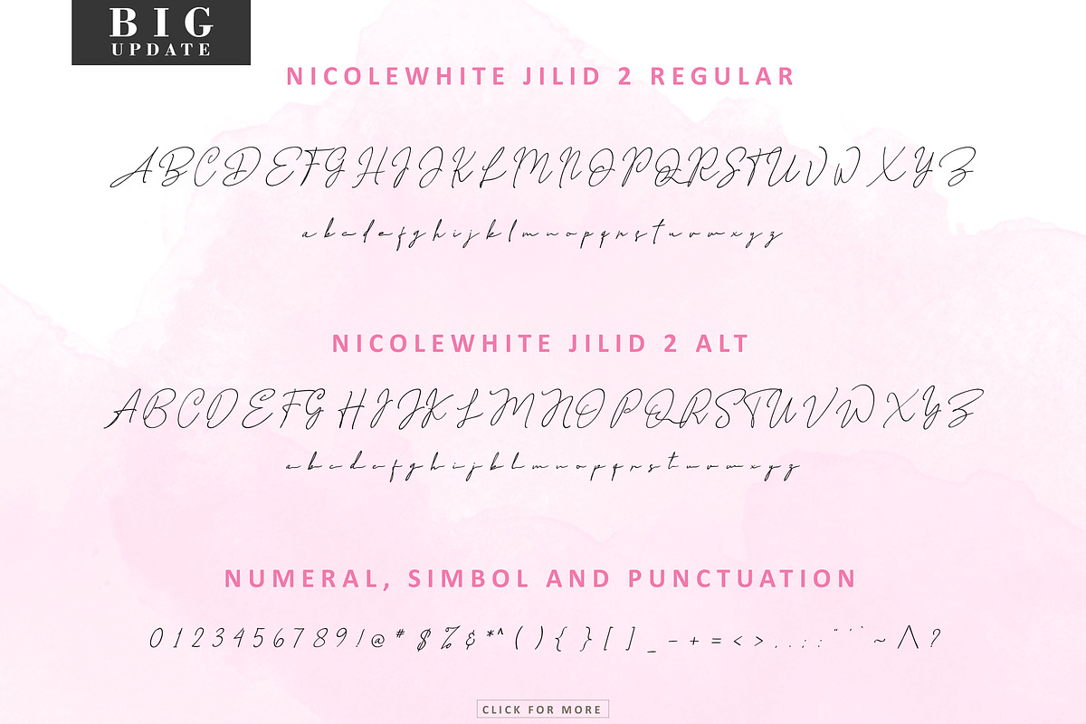 NicoleWhite Signature Collection, a Script Font by AQR Studio (Photo 11 of 17)