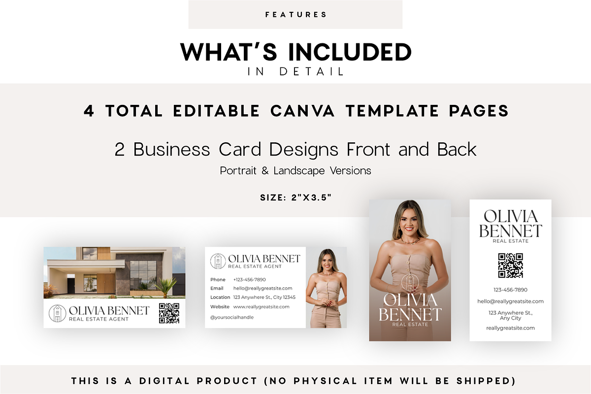 Real Estate Business Cards | Canva, a Business Card Template by BrandhavenStudio (Photo 5 of 10)