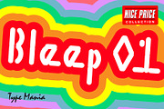 Bleep 01 TM – Experimental Cozy Type, a Sans Serif Font by Type Mania (Thumbnail 1 of 10)