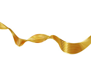 Abstract Gold Wave