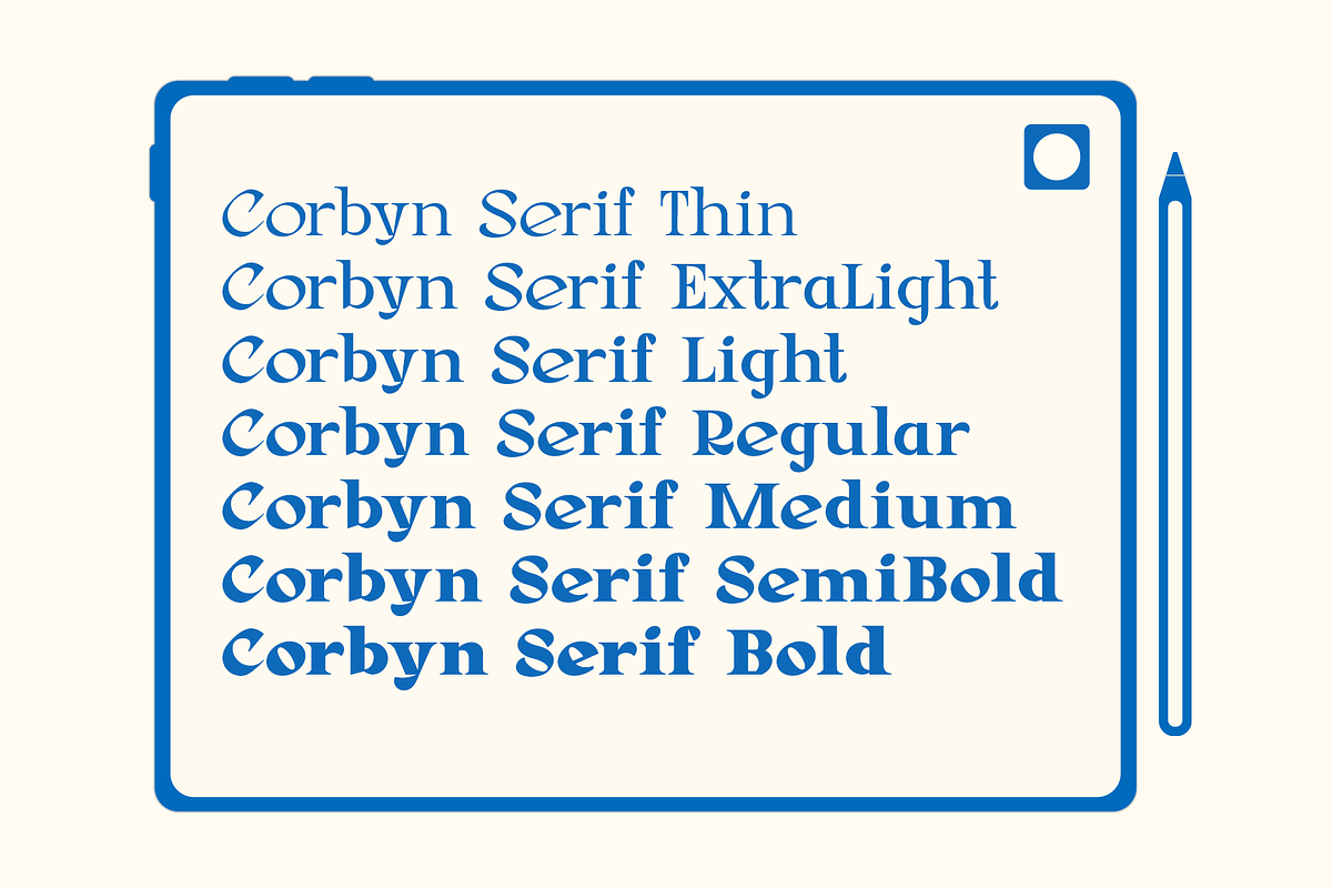 Corbyn Serif preview 2