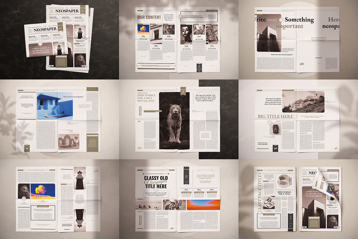 The NeoSpaper Indesign Template, a Print Template by Luuqas Design (Photo 10 of 10)