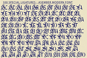 Asember Modern - Hybrid Font, a Blackletter Font by 177Studio (Thumbnail 7 of 8)