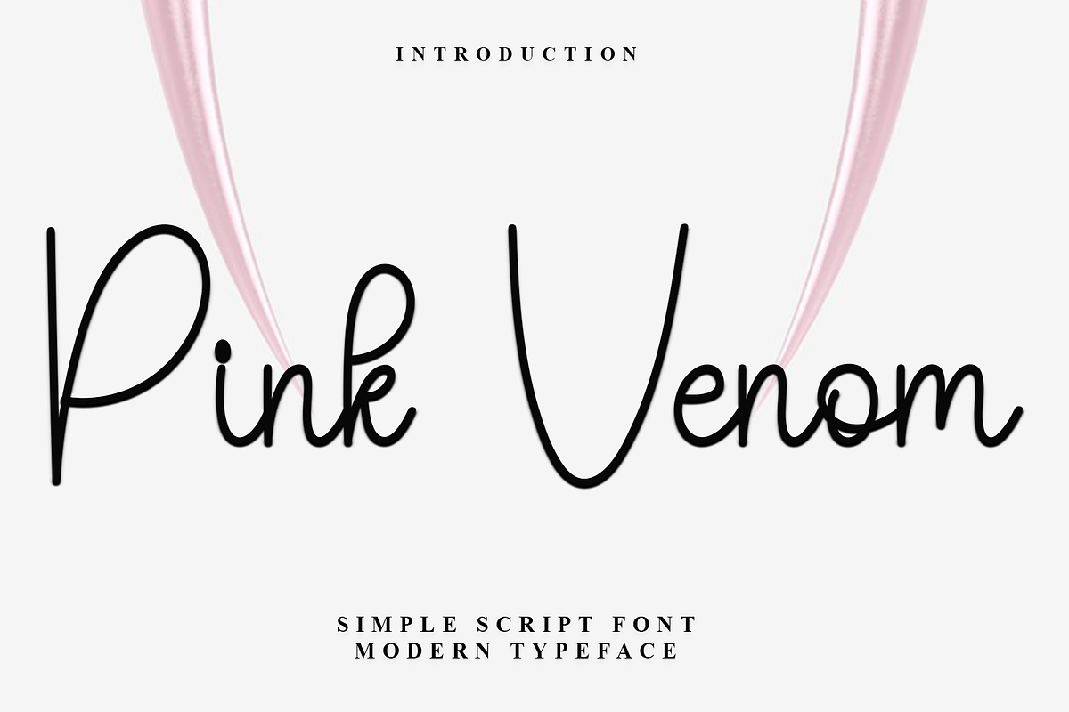 Pink Venom, a Handwritten Font by InermediaSTUDIO (Photo 1 of 8)