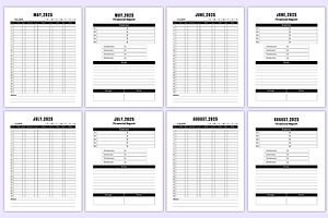 2025 Restaurant Reservation Book