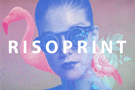 Risoprint Halftone Grain effect