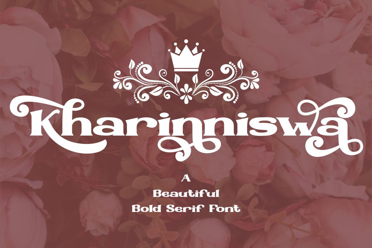 Kharinniswa - A Beautiful Bold Serif, a Serif Font by PutraCetol Studio (Photo 1 of 11)