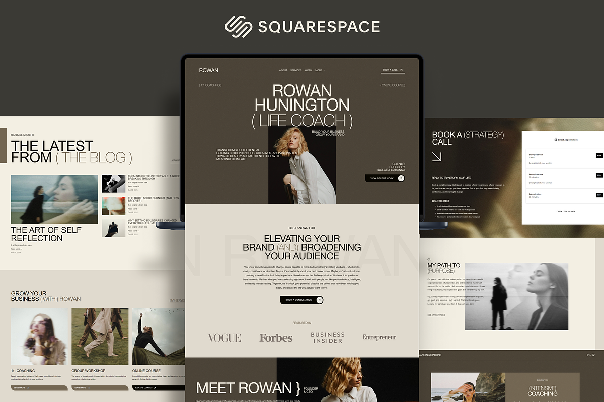 Bold Squarespace Template, a Squarespace Template by Glowup Online (Photo 1 of 9)
