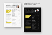Writer's Single Page Rate Card Canva, a Resume Template by White Dreamers (Thumbnail 4 of 4)