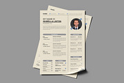 Creative Resume Layout Cover Letter, a Resume Template by PixelStudio (Thumbnail 1 of 4)
