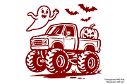 Spooky Halloween Monster Truck PNG, a Graphic by Clipart Bloom (Thumbnail 1 of 2)