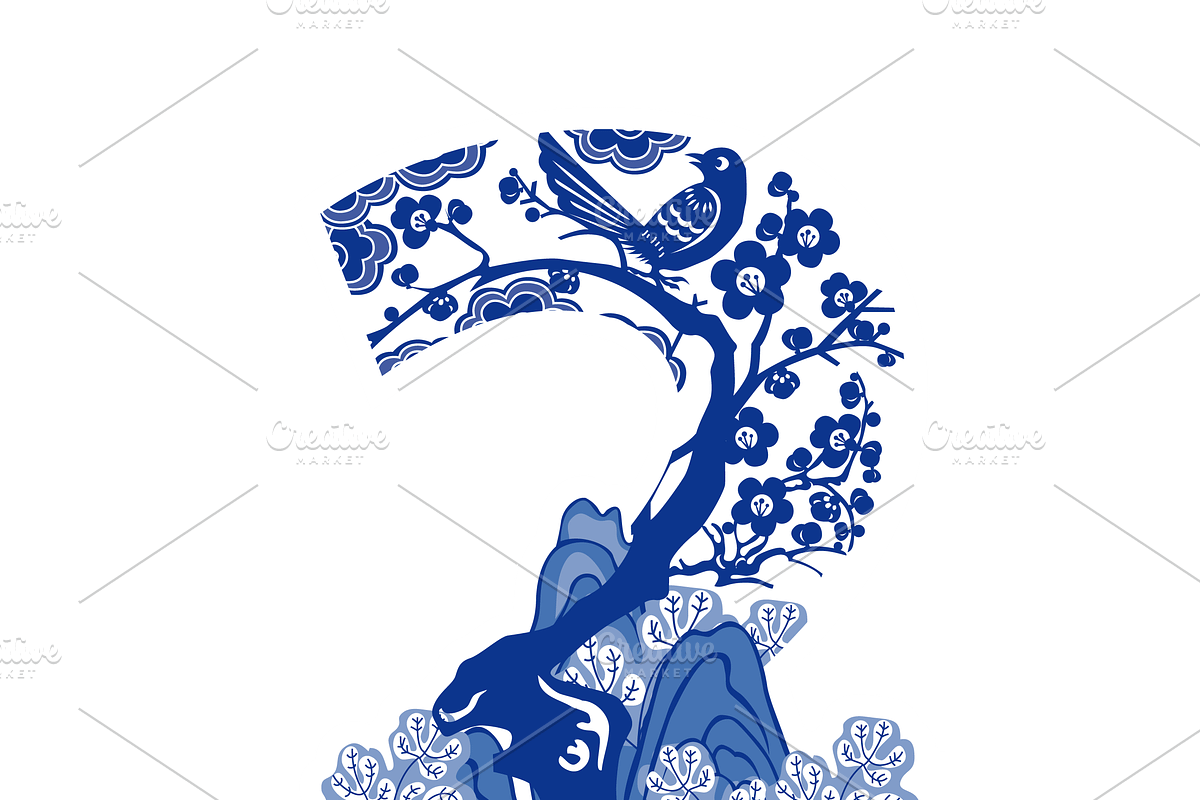 Number 0-9 Design in Chinese Style preview 4