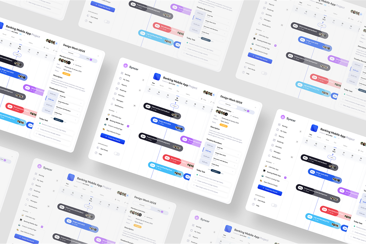 Task Management Admin Dashboard, an UI Kit Template by SquidPixey (Photo 4 of 5)