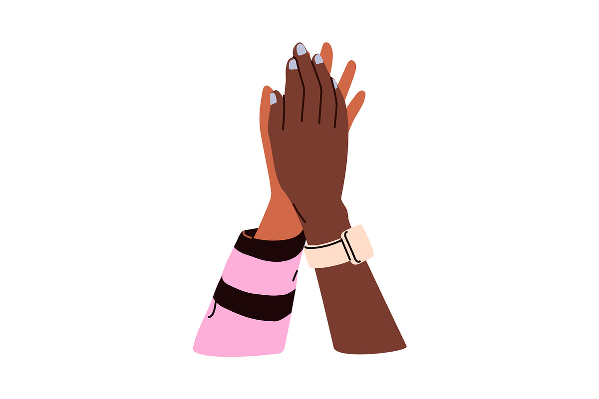 Friend hands together. Friendship, an Illustration by Good Studio (Photo 5 of 12)