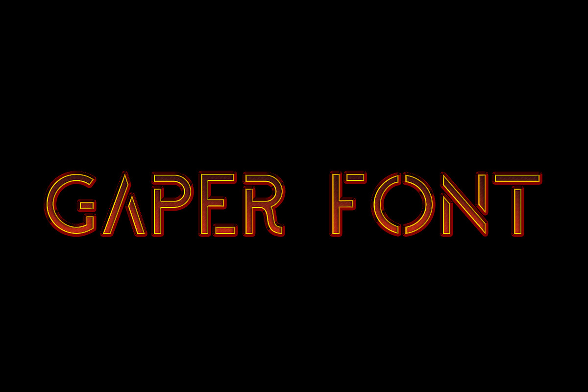 Gaper Font, a Script Font by MRI STUDIO (Photo 1 of 4)