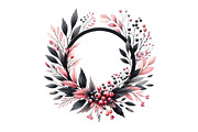 Watercolor Pink and Black Autumn PNG, an Illustration by Designking (Thumbnail 4 of 4)