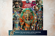 Aztec Backdrops Mythology Papers, a Background Graphic by ThatsDesignArt (Thumbnail 12 of 14)