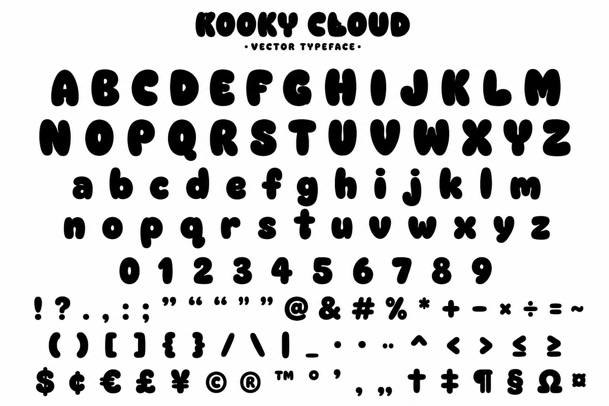 Puffaroo – Playful Bubble Font, a Sans Serif Font by RAHMAT (Photo 5 of 11)
