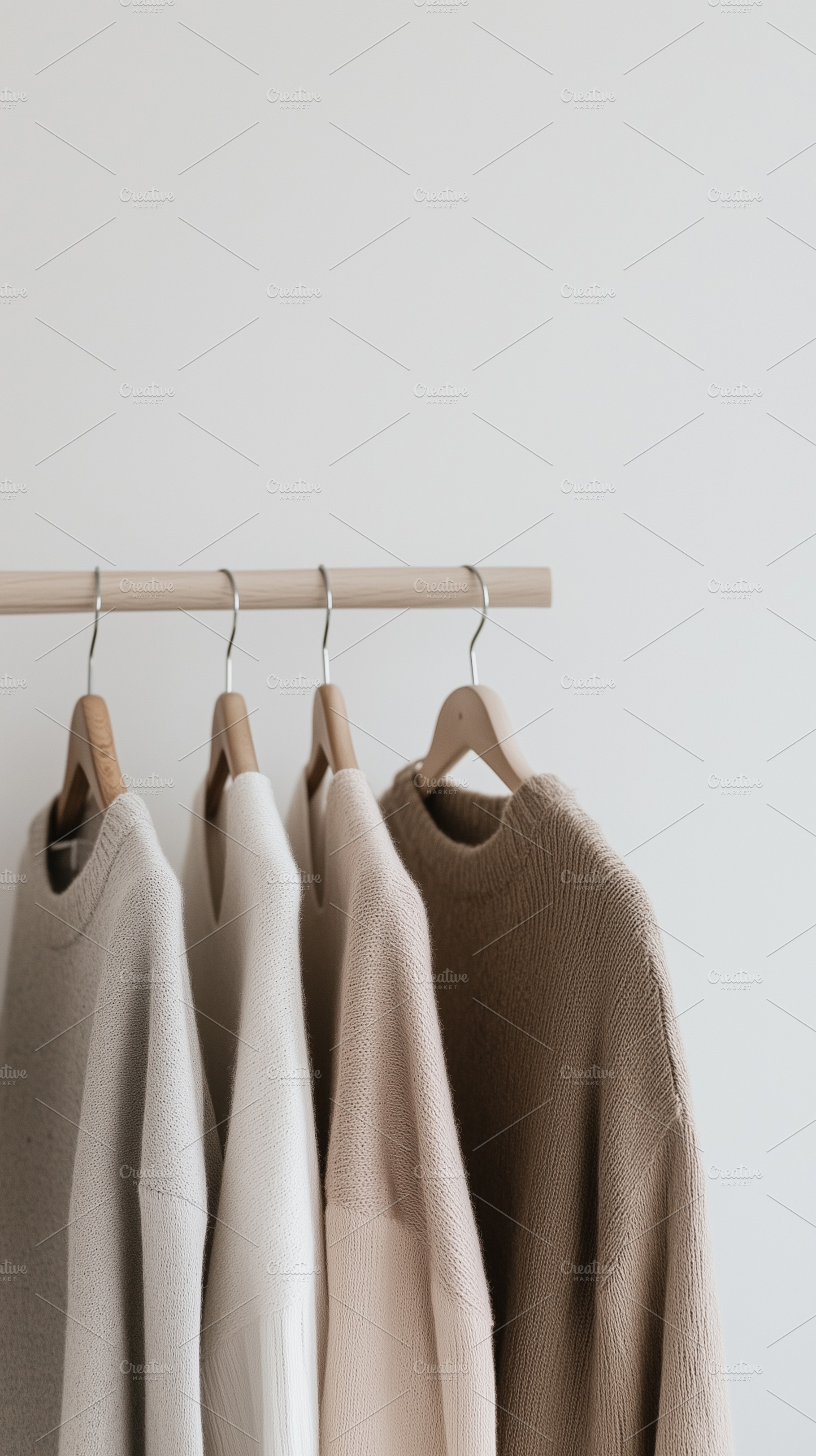 Minimalist clothing rack with, a Beauty & Fashion Photo by MistyDay