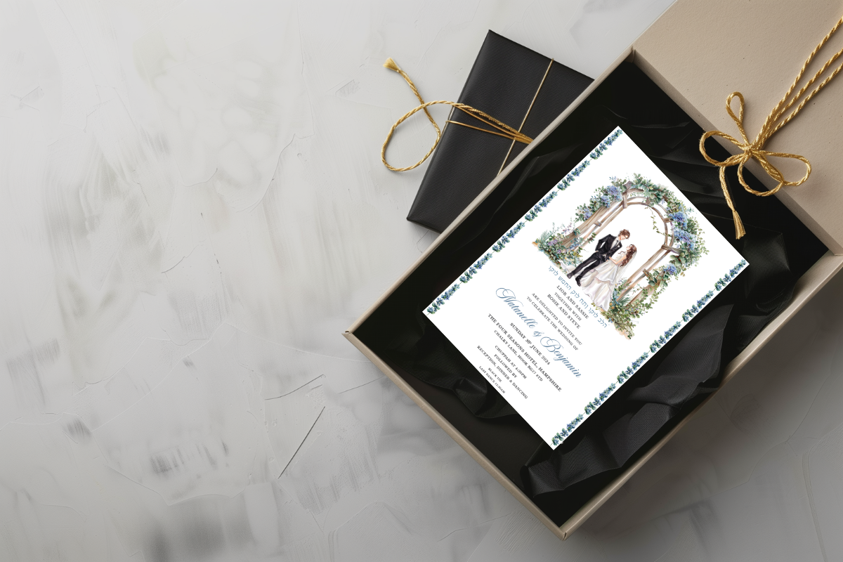 Watercolor Wedding Invitation Card, a Card Template by Isbah_studio (Photo 2 of 8)
