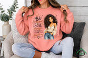 Brown Hair Girl Be Confident PNG, a Seasonal Illustration by Craft Nest (Thumbnail 2 of 6)