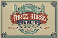 Three Horse Typeface