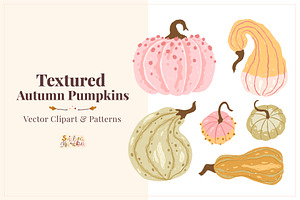 Textured Autumn Pumpkins collection