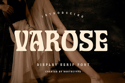 Varose Elegant Serif Font, a Serif Font by RantautypeStudio