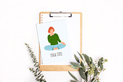 People do pranayama breath practise, a Healthcare Illustration by Good Studio (Thumbnail 7 of 7)
