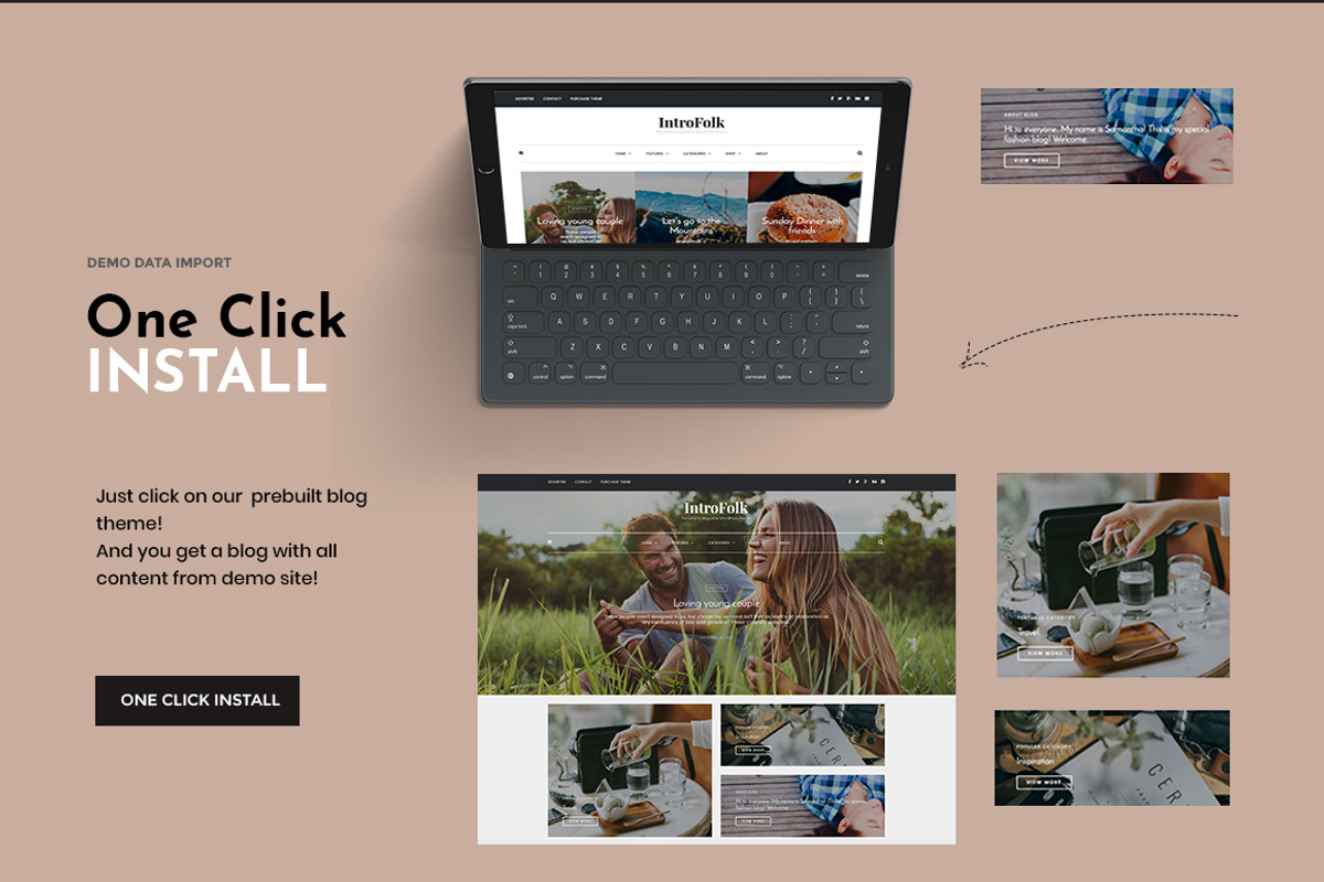 Introfolk - Blog & Shop Theme, a WordPress Template by Creanncy (Photo 4 of 6)