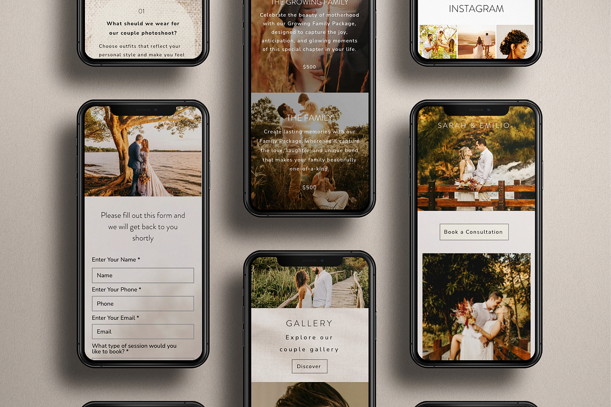 Wedding Photographer Website WIX, a Wix Template by Warmsoulgallery (Photo 4 of 10)
