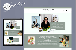 Wix Health Coach Website Template