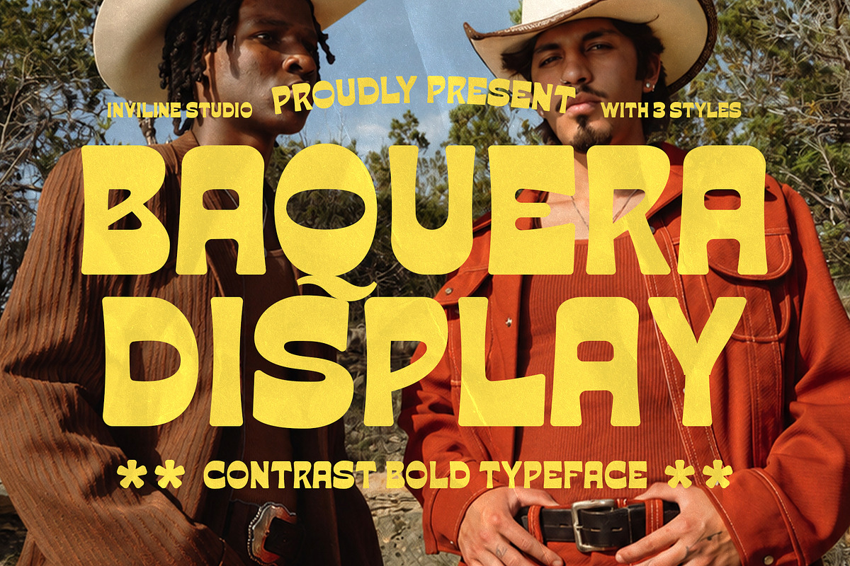 Baquera - Retro Display Font, a Serif Font by Inviline.co (Photo 1 of 10)