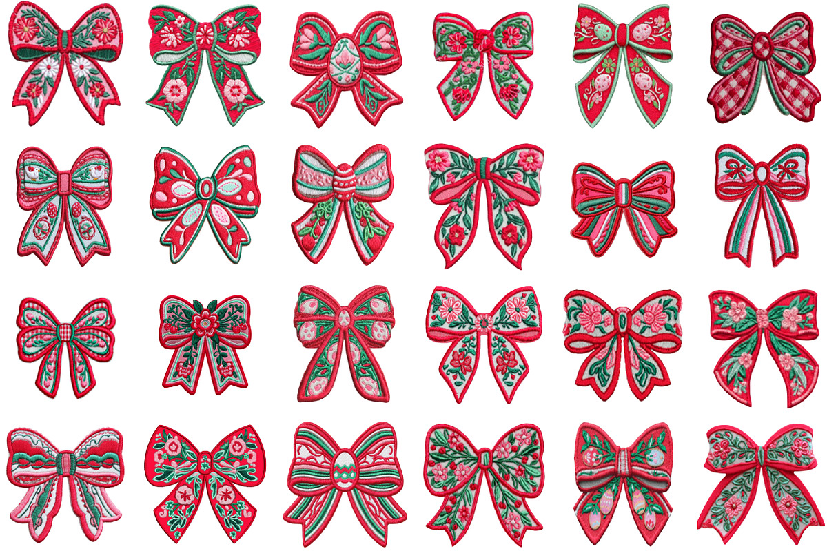 Whimsical Easter Bow Clipart Bundle, an Illustration by designcity5 (Photo 2 of 5)
