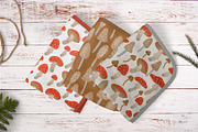 Mushroom pattern collection, a Pattern Graphic by Alona Savchuk (Thumbnail 3 of 7)